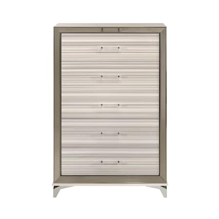 Global Furniture Usa Modern  Zebra Zambrano White Chest 2511